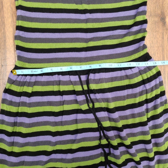 H&M Knitted Stripe Sleeveless Knee Length Dress - Picture 7 of 8